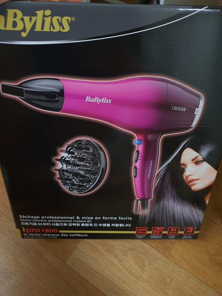 Gmarket - [BaByliss]6630OK -1800W AC Motor Professional Hair Dryer