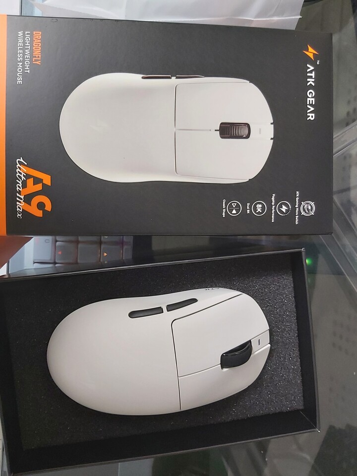 ATK A9 Ultimate/ULTRA MAX 무선 잠자리 마우스 PAW3950ULTRA 800mAh