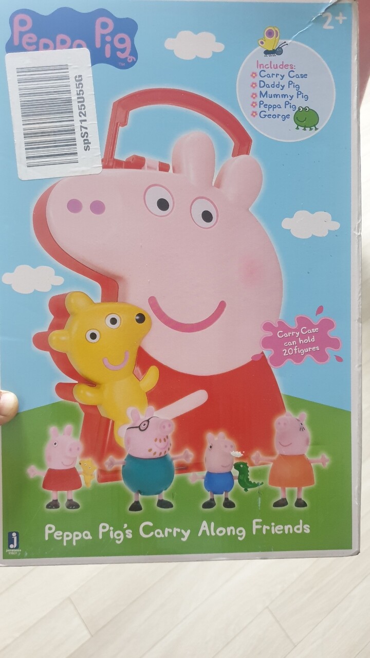 peppa pig carry case with figures