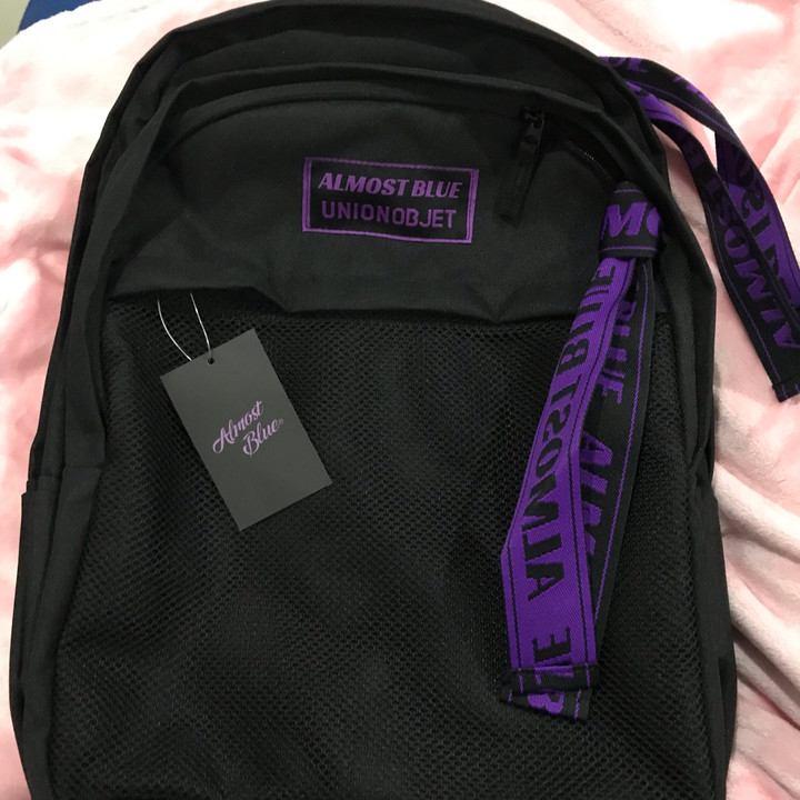 almost blue x union objet ultra violet backpack