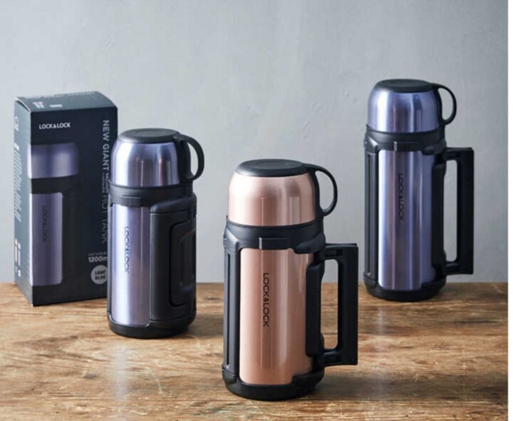 lock & lock thermos vacuum giant hot and cool