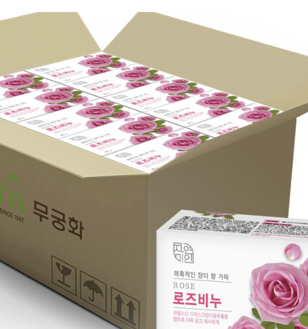 무궁화 자연미인 로즈 비누 90g (48개) : 다나와 가격비교 [다나와] 무궁화 자연미인 로즈 비누 90g (48개)