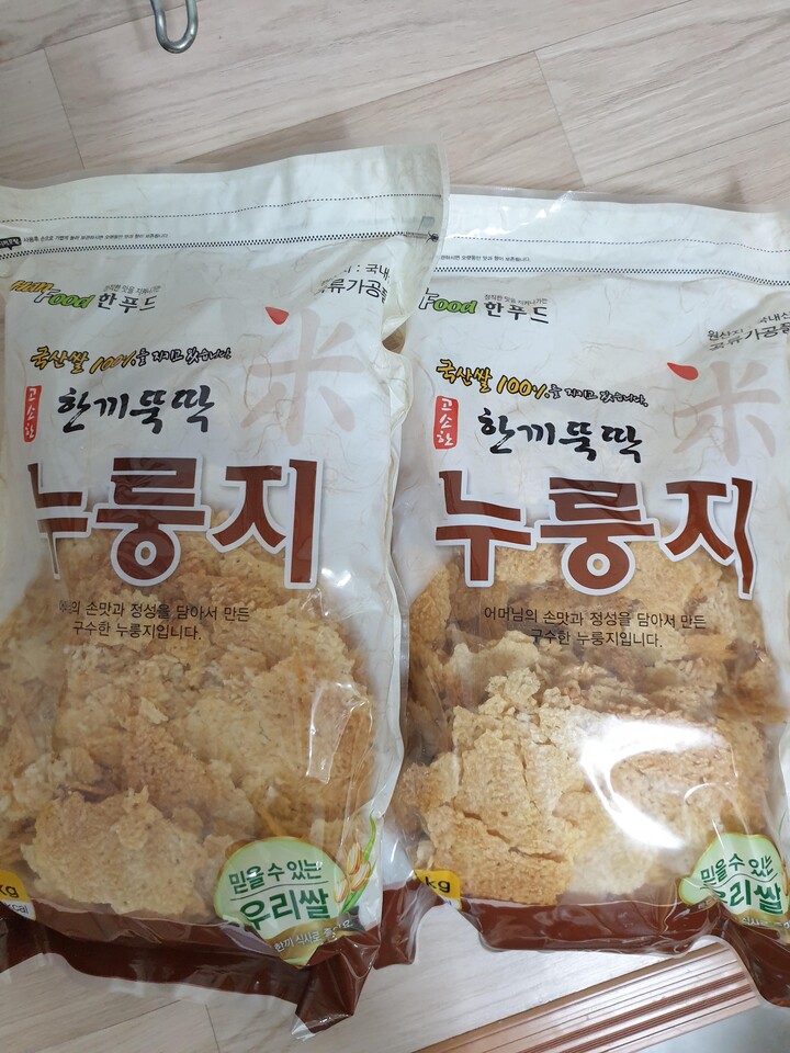 한푸드 한끼뚝딱 누룽지 1.5kg (2개) : 다나와 가격비교 [다나와] 한푸드 한끼뚝딱 누룽지 1.5kg (2개)