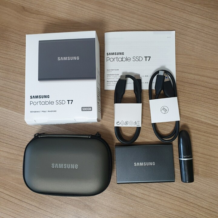 T7 500GB 제품 구매하였습니다.500GB제품 ...