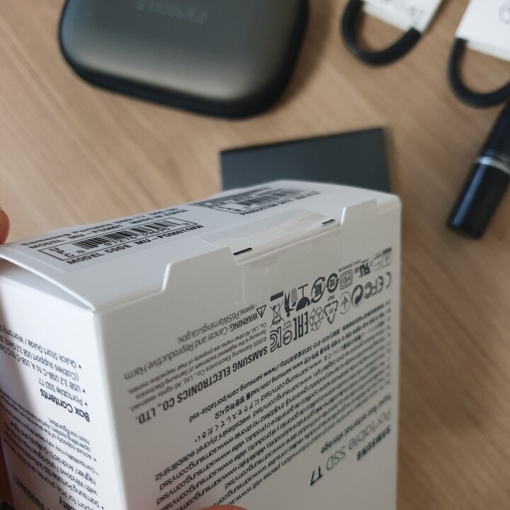 T7 500GB 제품 구매하였습니다.500GB제품 ...