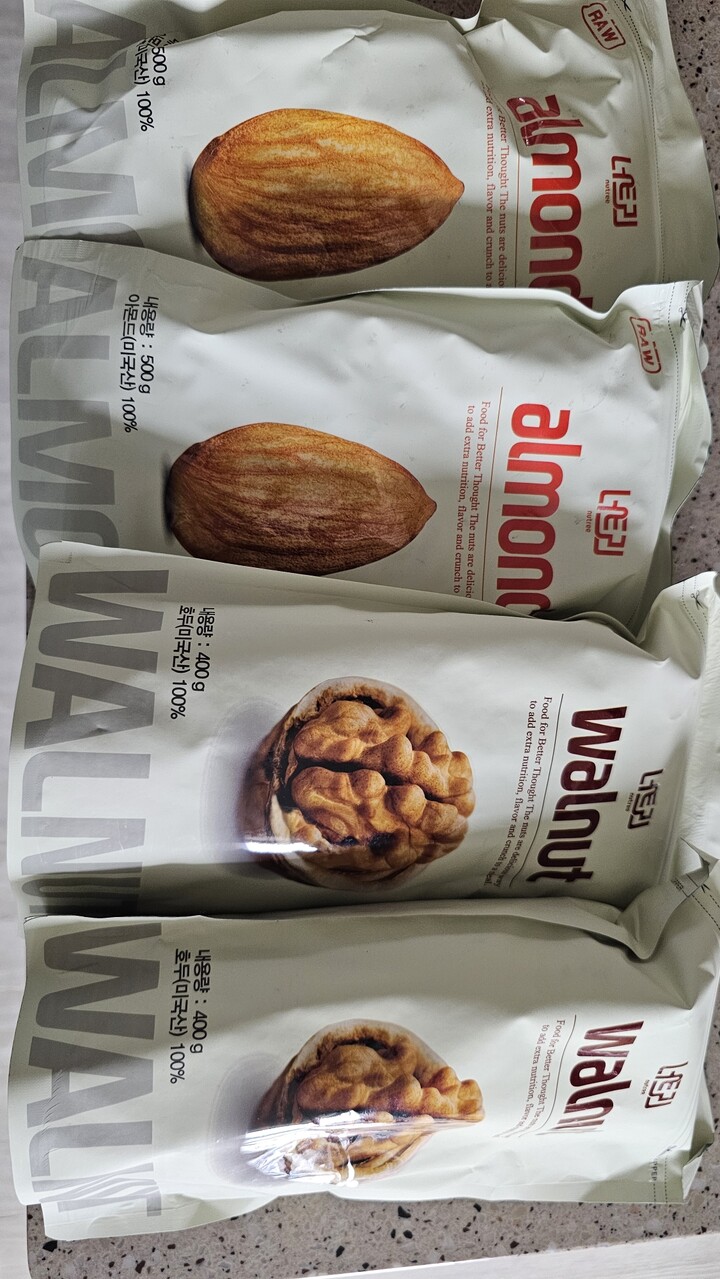 너트리 생아몬드 500g + 호두 1/4태 400g (1개) : 다나와 가격비교