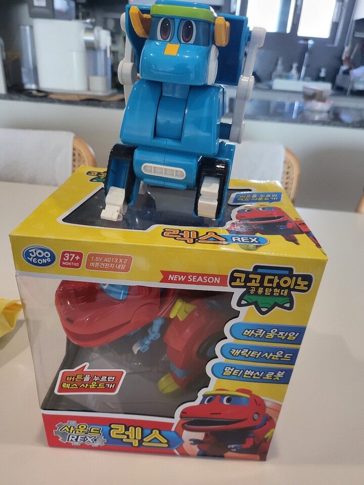 Gmarket - [Jooyeong]고고다이노 공룡탐험대 변신로봇 사운드 렉스 로봇 장난감