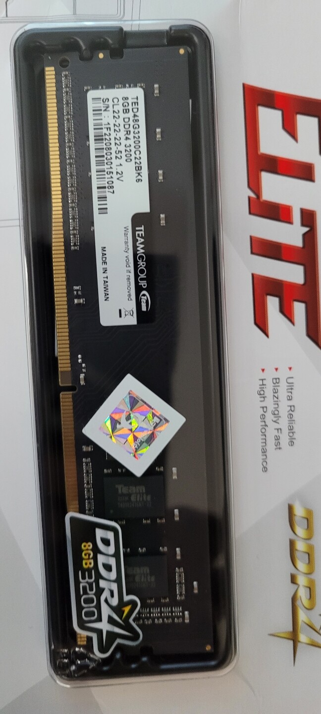 RAM 8GB DDR4 3200MHz TeamGroup Elite Laptop - CAPMICRO